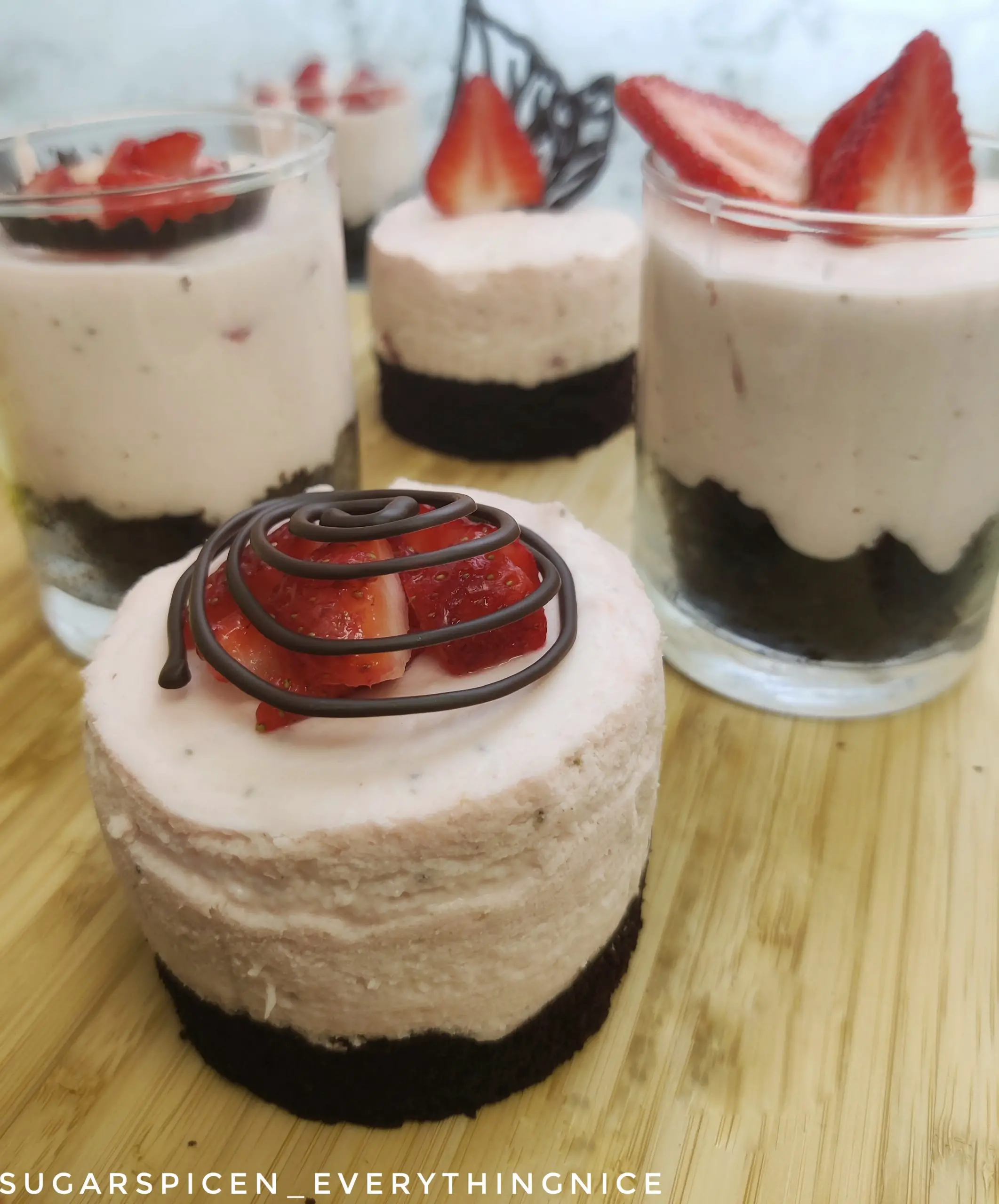 Strawberry Mousse Cake - Olga's Flavor Factory