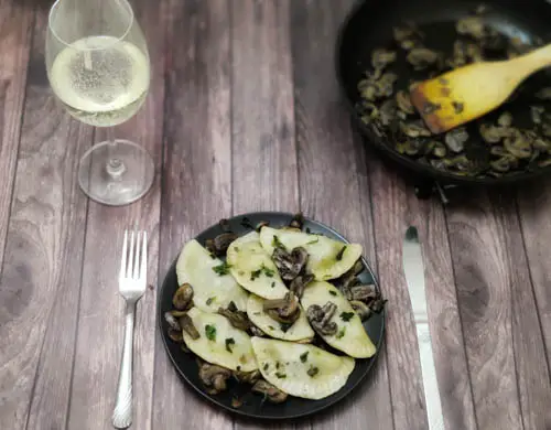 vegan spinach ravioli