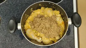 add the prepared the pureed Chettinad masala
