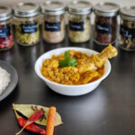 chettinad chicken on bowl