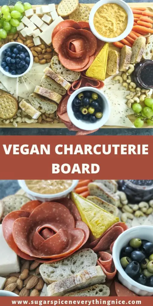 vegan charcuterie board PIN