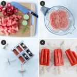 6 Watermelon-Strawberry-Popsicles