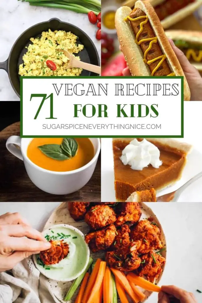 5 photos of vegan food for kids