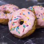 eggless-donuts with glazing