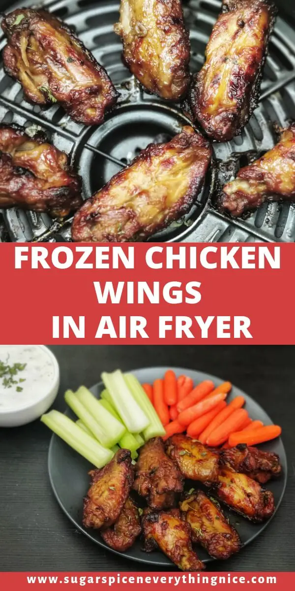Frozen Chicken Wings in Air Fryer - Sugar Spice