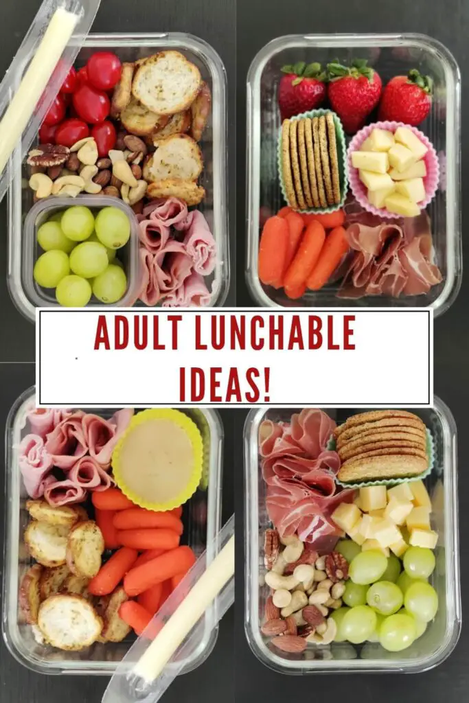 Adult lunchable ideas forr 4 days sorted!