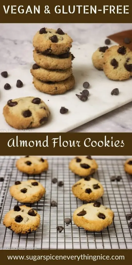Almond flour cookies with chocolate chips