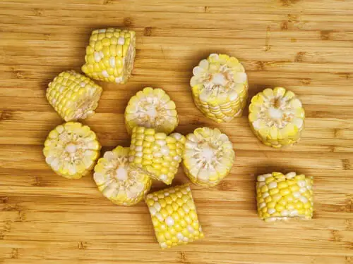 cut corn pieces