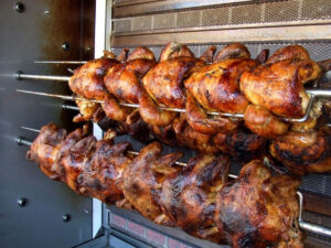 Can You Freeze Rotisserie Chicken? A Comprehensive Guide rotisserie chicken on rotisserie