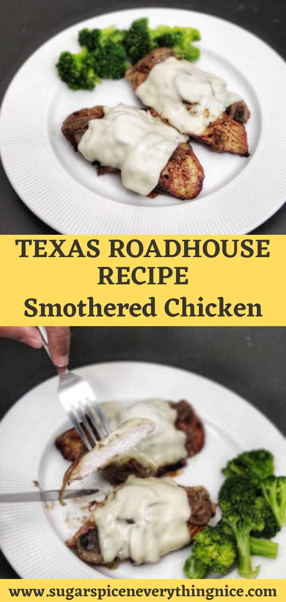 Smothered Chicken Texas Roadhouse (Copycat Recipe)